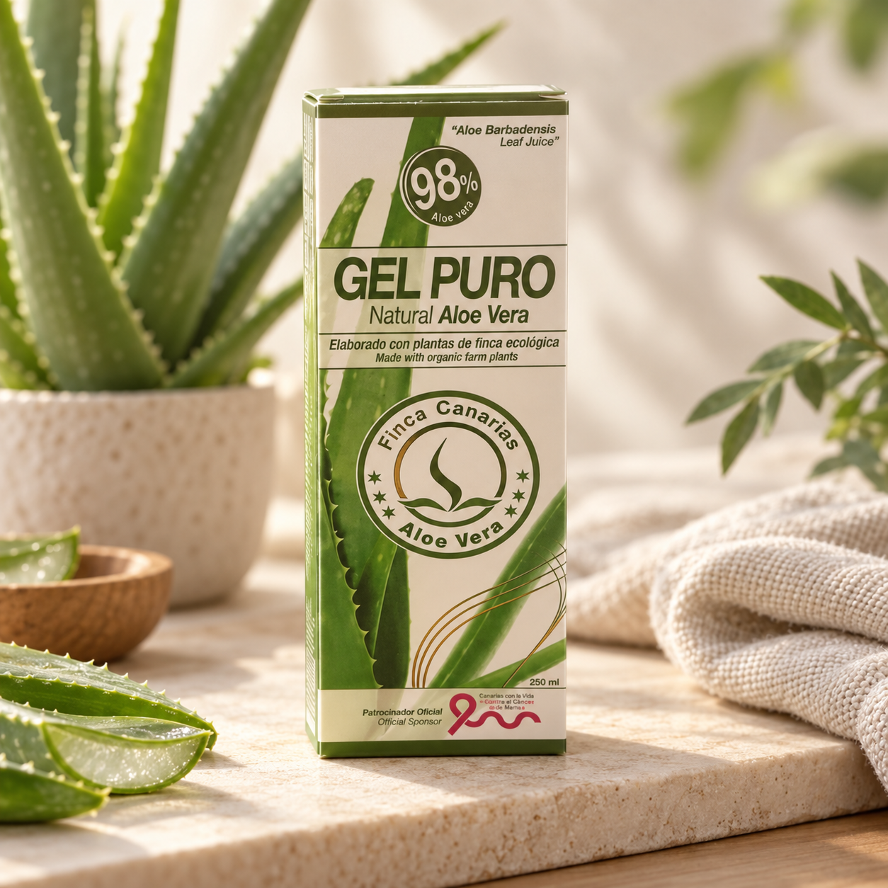 Finca Canarias Gel Puro – Aloe Vera gel 250 ml