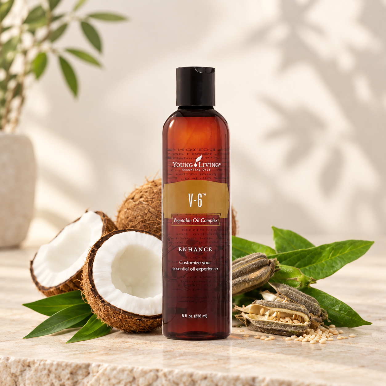 V-6® Plantuolja 236 Ml – Neutral Og Fjøltáttað